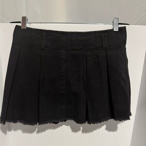 Hunter & Brown Black Pleated Mini Skort/Skirt New with Tags Size Medium